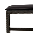 Afuera Living 9 Piece Poly Rattan Garden Dining Set in Black