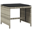Afuera Living 11 Piece Poly Rattan Patio Dining Set in Anthracite