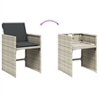 Afuera Living 11 Piece Poly Rattan Patio Dining Set in Anthracite