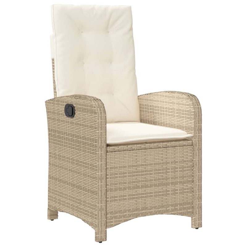 Afuera Living 9 Piece Poly Rattan Garden Dining Set in Beige/Cream