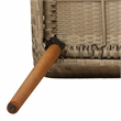Afuera Living Poly Rattan Garden Dining Set with Cushions in Beige