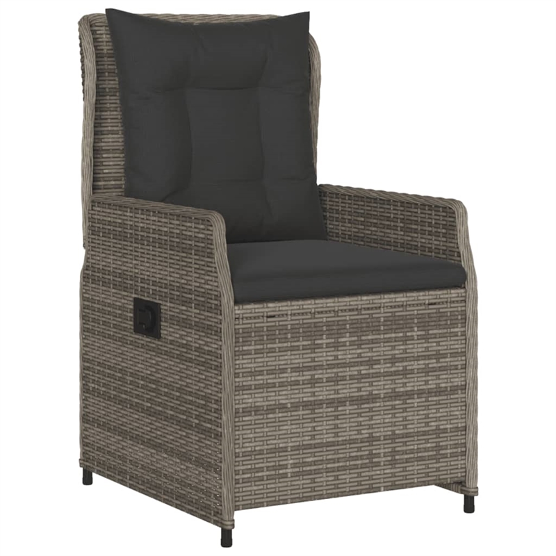 Afuera Living 5 Piece Poly Rattan Garden Dining Set in Black