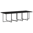 Afuera Living 11 Piece Poly Rattan Garden Dining Set in Black
