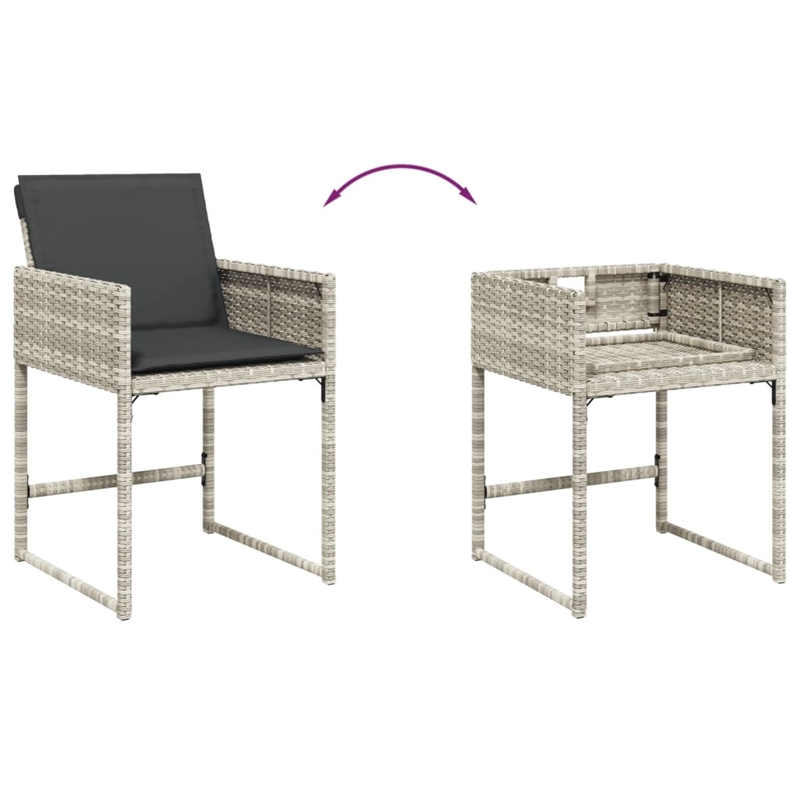 Afuera Living 11 Piece Poly Rattan Garden Dining Set in Anthracite