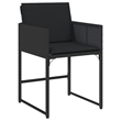Afuera Living 13 Piece Poly Rattan Garden Dining Set in Black