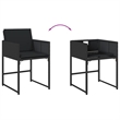 Afuera Living 13 Piece Poly Rattan Garden Dining Set in Black