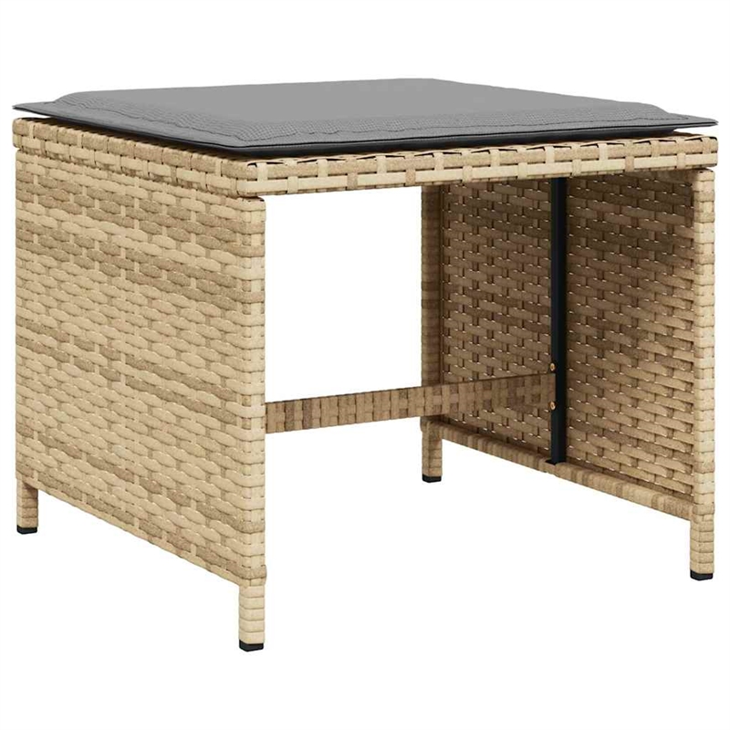 Afuera Living Contemporary 9 Piece Rattan Garden Dining Set in Gray