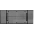 Afuera Living Poly Rattan Garden Dining Set with Cushions in Black