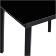 Afuera Living Poly Rattan Garden Dining Set with Cushions in Black