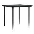 Afuera Living Poly Rattan Garden Dining Set with Cushions in Gray