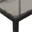 Afuera Living 9 Piece Poly Rattan Garden Dining Set in Black