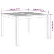 Afuera Living Contemporary Poly Rattan Garden Dining Set in Black
