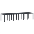 Afuera Living Contemporary Poly Rattan Garden Dining Set in Anthracite