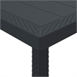 Afuera Living Contemporary Poly Rattan Garden Dining Set in Anthracite