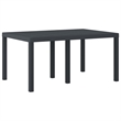 Afuera Living 5 Piece Poly Rattan Garden Dining Set in Anthracite