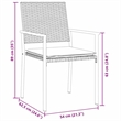 Afuera Living 5 Piece Rattan Garden Dining Set in Anthracite