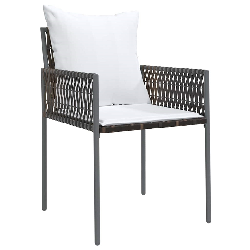 Afuera Living 5 Piece Poly Rattan Garden Dining Set in Black