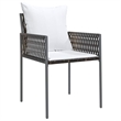 Afuera Living 5 Piece Poly Rattan Garden Dining Set in Black