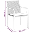 Afuera Living 5 Piece Poly Rattan Garden Dining Set in Black