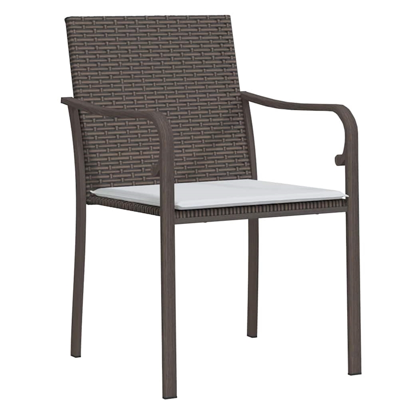 Afuera Living 7 Piece Poly Rattan Garden Dining Set in Black