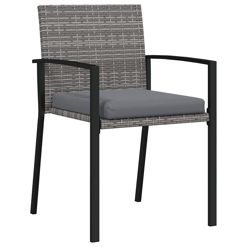 Afuera Living 7 Piece Poly Rattan Garden Dining Set in Black