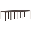Afuera Living Contemporary Poly Rattan Garden Dining Set in Brown
