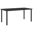 Afuera Living 5 Piece Poly Rattan Garden Dining Set in Black