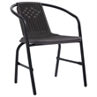 Afuera Living 5 Piece Poly Rattan Garden Dining Set in Black