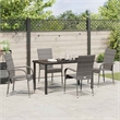 Afuera Living 5 Piece Poly Rattan Garden Dining Set in Black