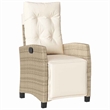 Afuera Living 5 Piece Poly Rattan Garden Dining Set with Cushions in Beige