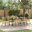 Afuera Living 7 Piece Poly Rattan Garden Dining Set in Brown
