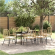 Afuera Living 7 Piece Poly Rattan Garden Dining Set in Brown