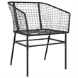 Afuera Living 5 Piece Poly Rattan Garden Dining Set in Black