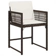 Afuera Living 5 Piece Poly Rattan Garden Dining Set in Brown