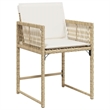 Afuera Living 5 Piece Poly Rattan Garden Dining Set in Beige