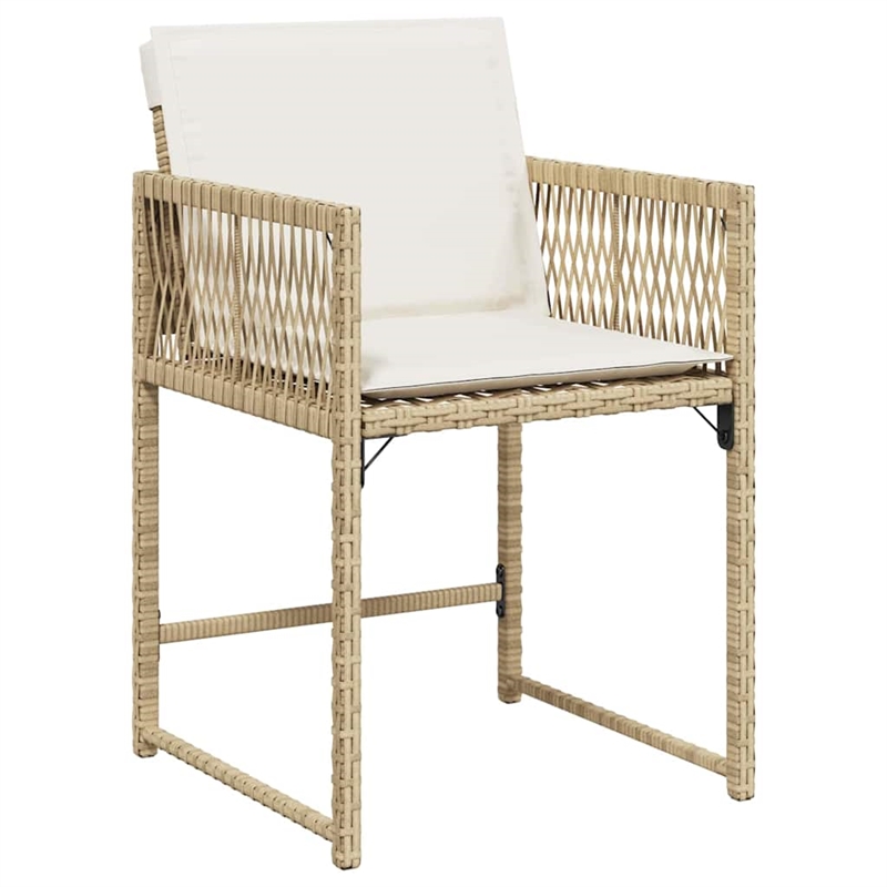 Afuera Living 5 Piece Poly Rattan Garden Dining Set in Beige