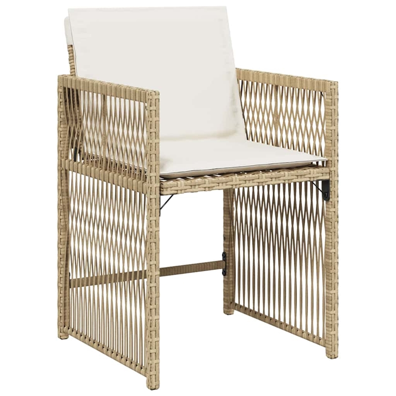 Afuera Living 5 Piece Poly Rattan Garden Dining Set in Beige
