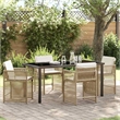 Afuera Living 5 Piece Poly Rattan Garden Dining Set in Beige