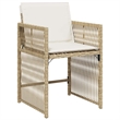 Afuera Living 5 Piece Poly Rattan Garden Dining Set in Beige