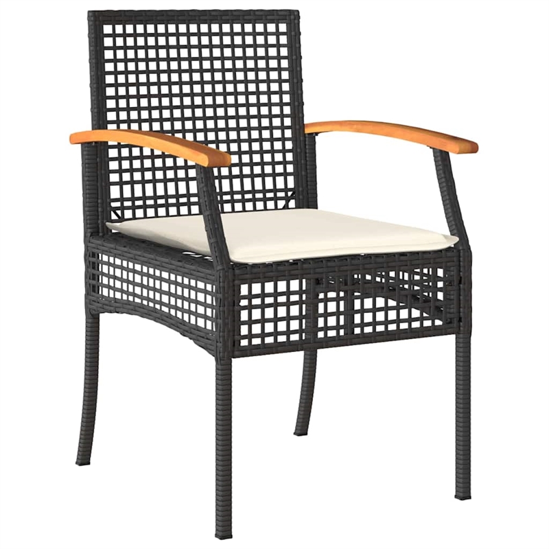 Afuera Living Contemporary 7 Piece Rattan Garden Dining Set in Gray
