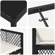 Afuera Living 5 Piece Poly Rattan Garden Dining Set in Black