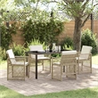 Afuera Living 5 Piece Poly Rattan Garden Dining Set in Beige