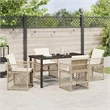 Afuera Living 5 Piece Poly Rattan Garden Dining Set in Beige