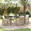 Afuera Living 5 Piece Poly Rattan Garden Dining Set in Beige