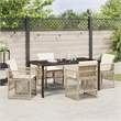 Afuera Living 5 Piece Poly Rattan Garden Dining Set in Beige