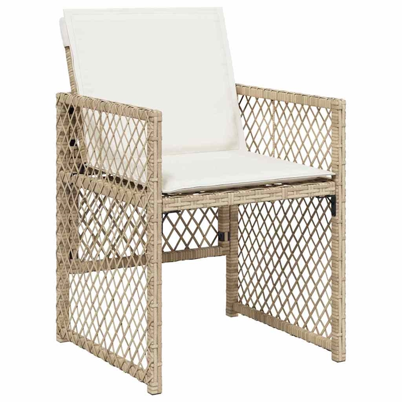 Afuera Living 5 Piece Poly Rattan Garden Dining Set in Beige