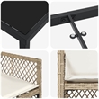 Afuera Living 5 Piece Poly Rattan Garden Dining Set in Beige
