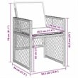 Afuera Living 5 Piece Poly Rattan Garden Dining Set in Beige