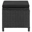 Afuera Living Contemporary 11 Piece Rattan Garden Dining Set in Black
