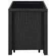 Afuera Living Contemporary 11 Piece Rattan Garden Dining Set in Black